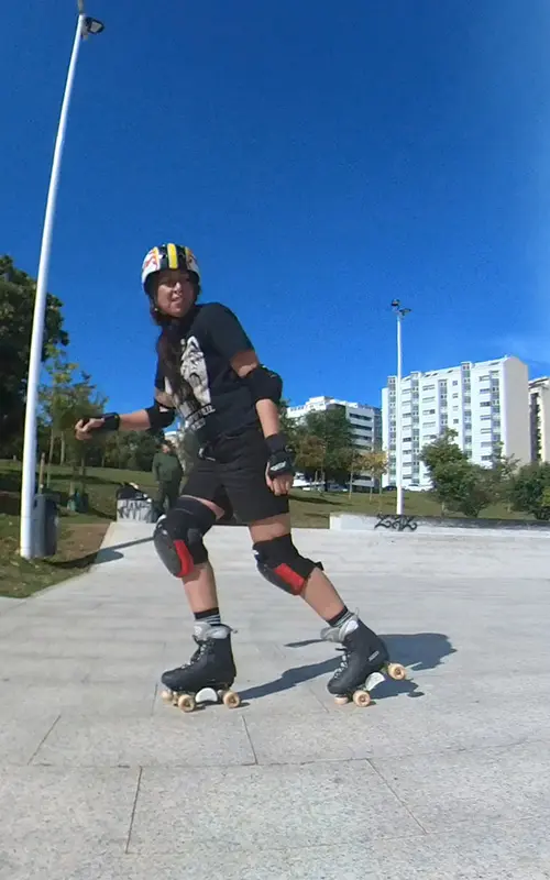 A skater skating in the streets